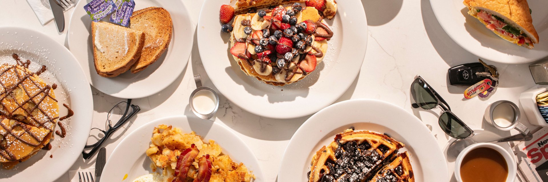 Breakfast Table with Food
